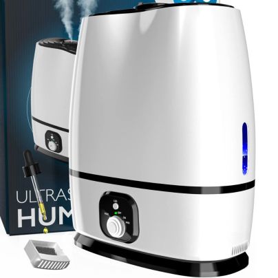 Everlasting Comfort Ultrasonic Cool Mist Humidifier on a white background