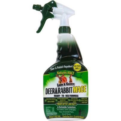 The Best Rabbit Repellent Option: Nature’s Mace Deer & Rabbit Repellent 40-Ounce Spray