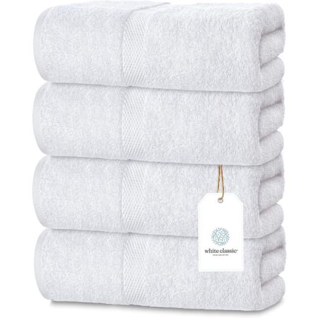 White Classic Hotel Collection Luxury Bath Towels