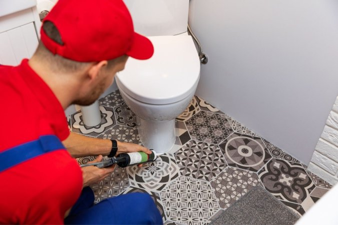 Caulk Around Toilet