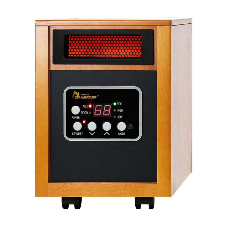  The Dr. Infrared Heater DR-968 Portable Space Heater on a white background.