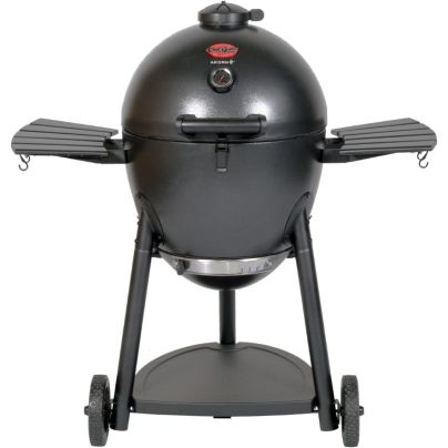 The Char-Griller E16620 Akorn Kamado Charcoal Grill on a white background.