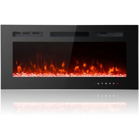 Maxhonor Electric Fireplace Heater With Remote