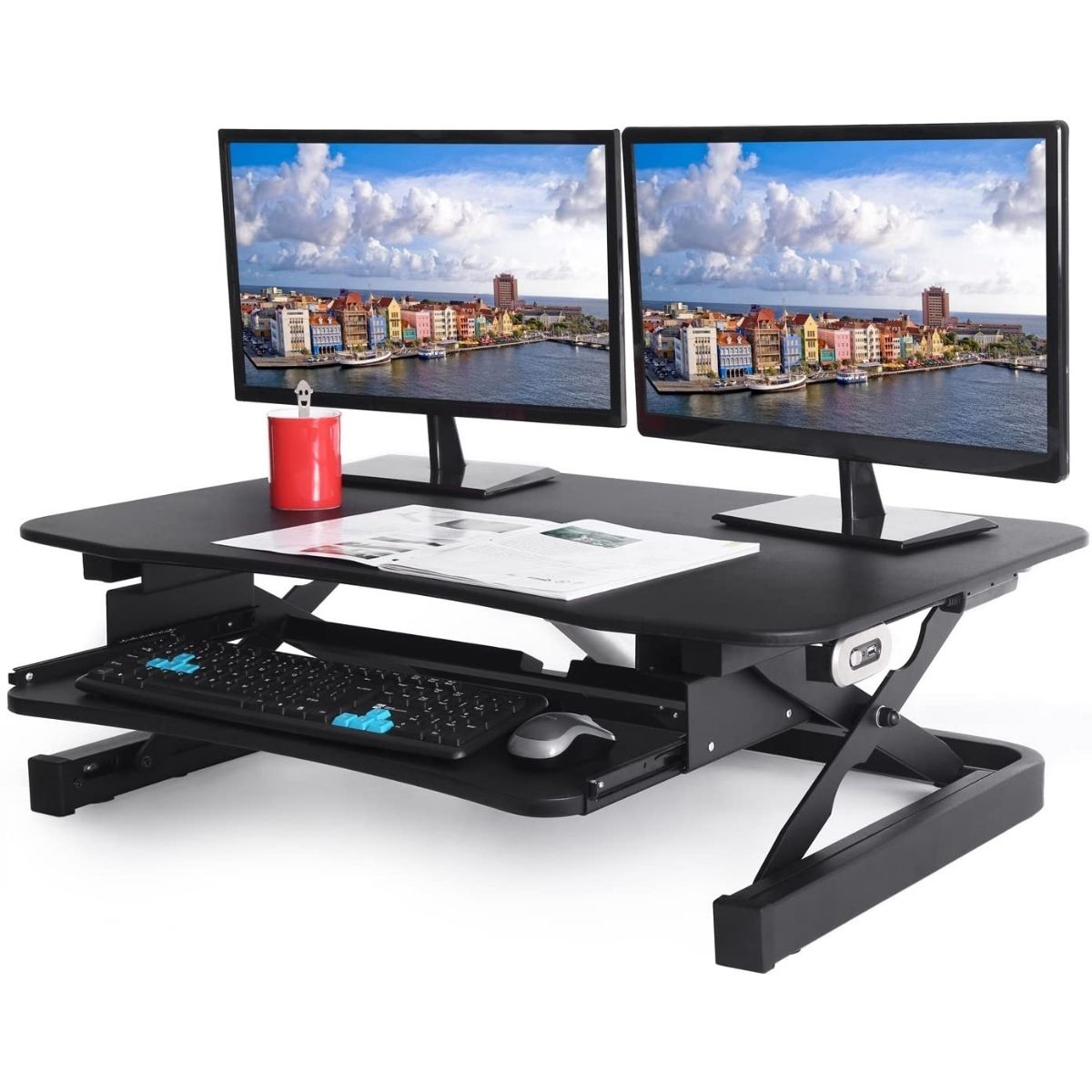 The Best Home Office Gifts Option: ApexDesk EDR-3612-BLACK ZT Series Desk Converter