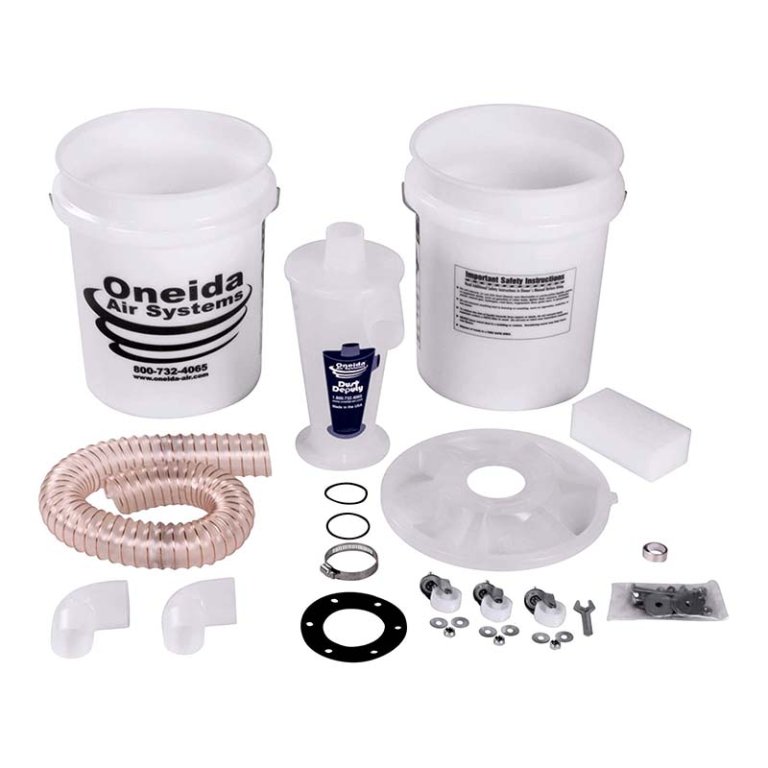 The Best Dust Collector Option: Oneida Air Systems Dust Deputy 5-Gallon Separator