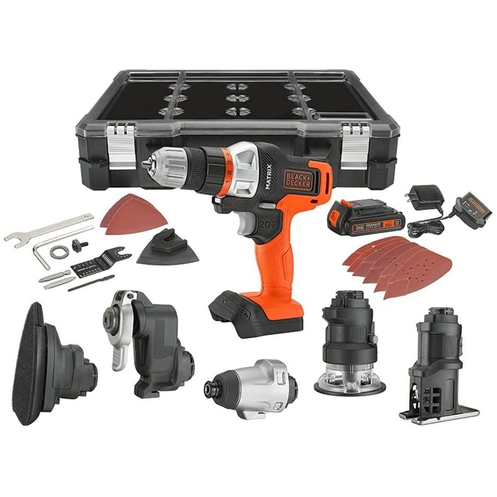 The Best Gifts for Woodworkers Option: BLACK+DECKER Cordless Drill Combo Kit