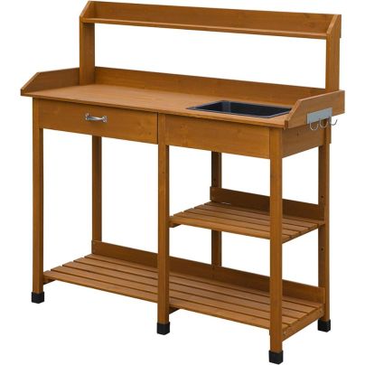 The Best Potting Benches Option: Convenience Concepts Deluxe Potting Bench