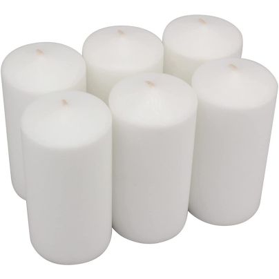 The Best Candle Option: Stonebriar Tall 3x6 Inch Unscented Pillar Candles