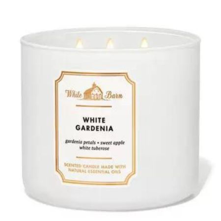 White Barn, White Gardenia, 3-Wick Candle