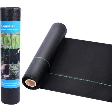 Sunifier Heavy-Duty Landscape Fabric Weed Barrier