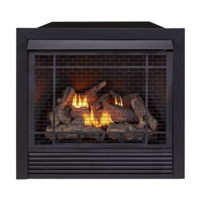 The Best Gas Fireplace Inserts Option: Duluth Forge Dual-Burner Fireplace Insert and Remote