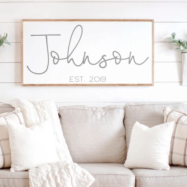 The Best Low-VOC Paint Option: Family Name Sign