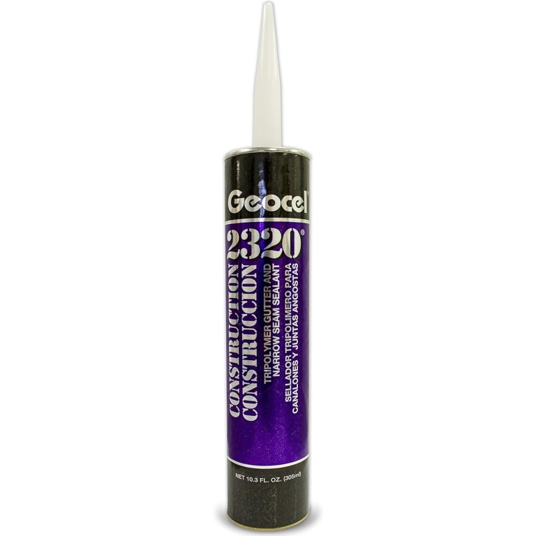  Geocel 2320 Tripolymer Gutter and Narrow Seam Sealant in a tube on a white background