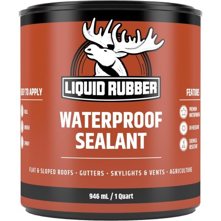 Liquid Rubber Waterproof Sealant - Multi-Surface Leak