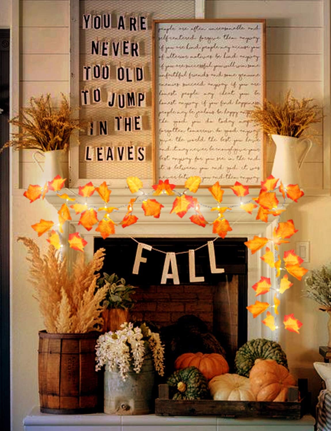 The Best Halloween Decorations: Light-Up Fall Garland