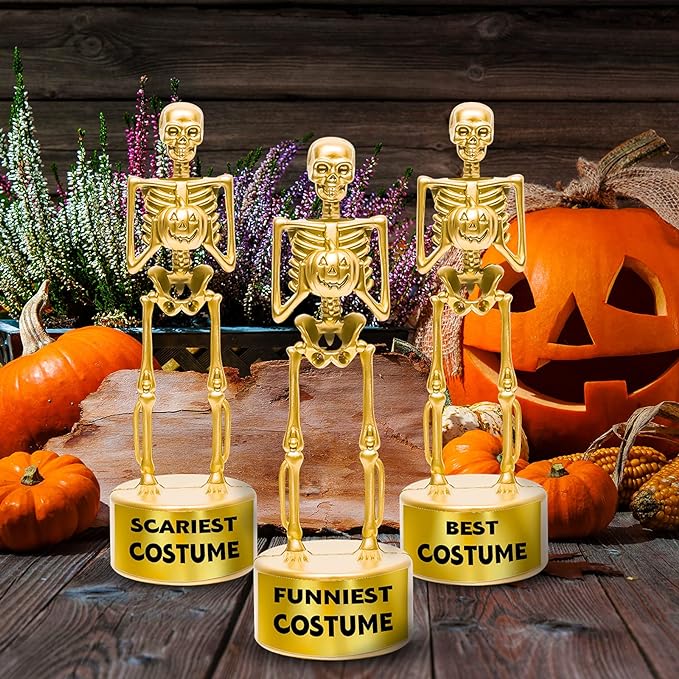 Halloween Best Costume Skeleton Trophy