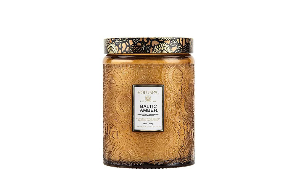 The Best Christmas Candle Option: Voluspa Baltic Amber Large Jar Candle