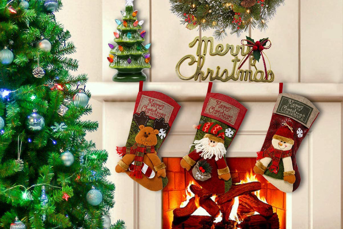 The Best Christmas Decoration Option: Sunnyglade 3PCS Christmas Stocking