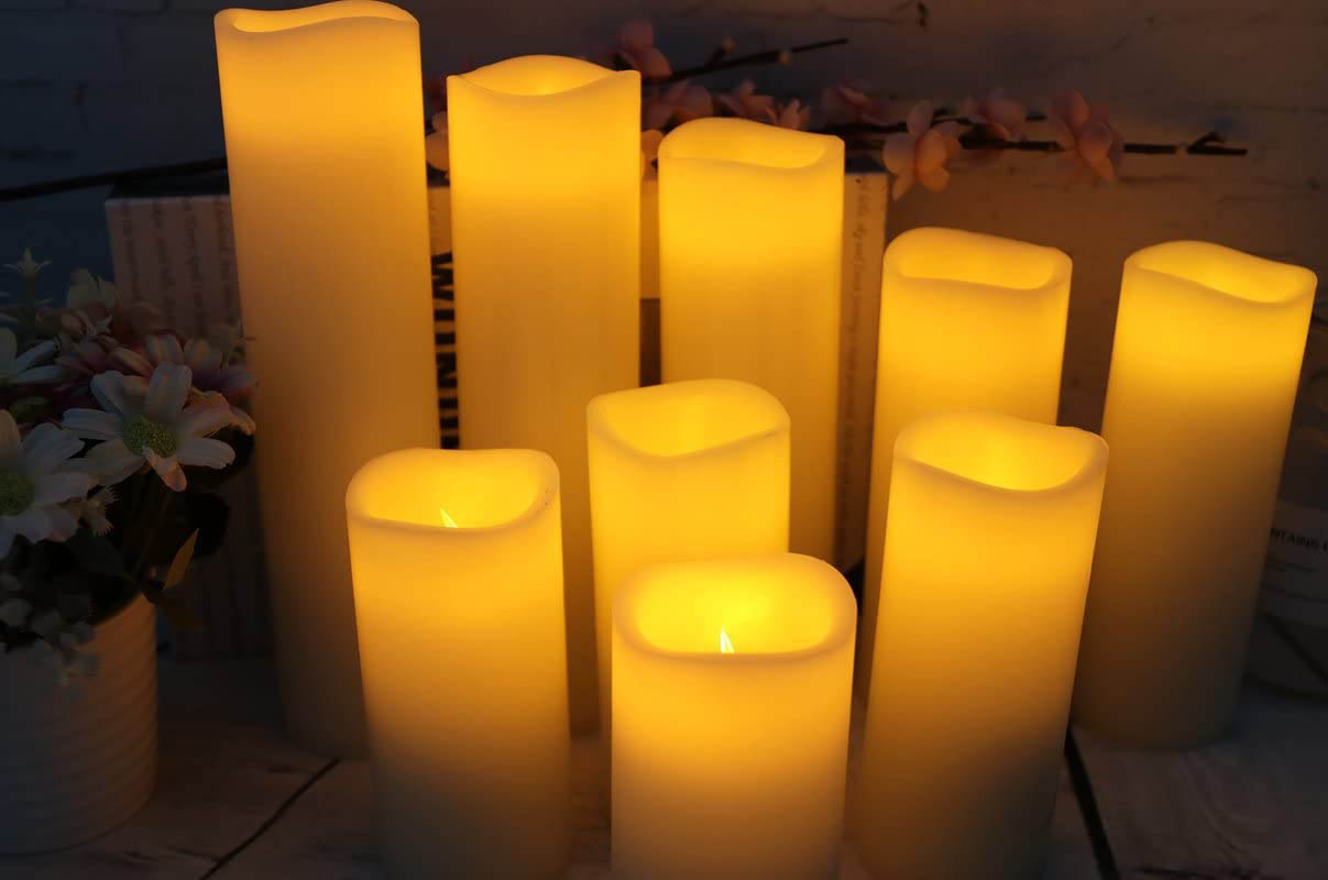 The Best Halloween Decorations Option: Vinkor Flameless Candles Set of 9
