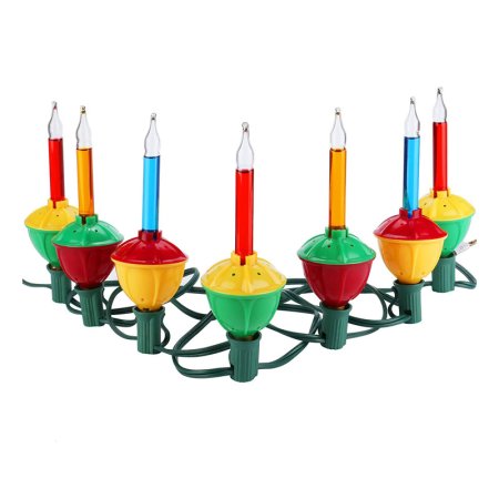  The Hayata 6.6-Foot 7 Count Color Christmas Bubble Lights on a white background.