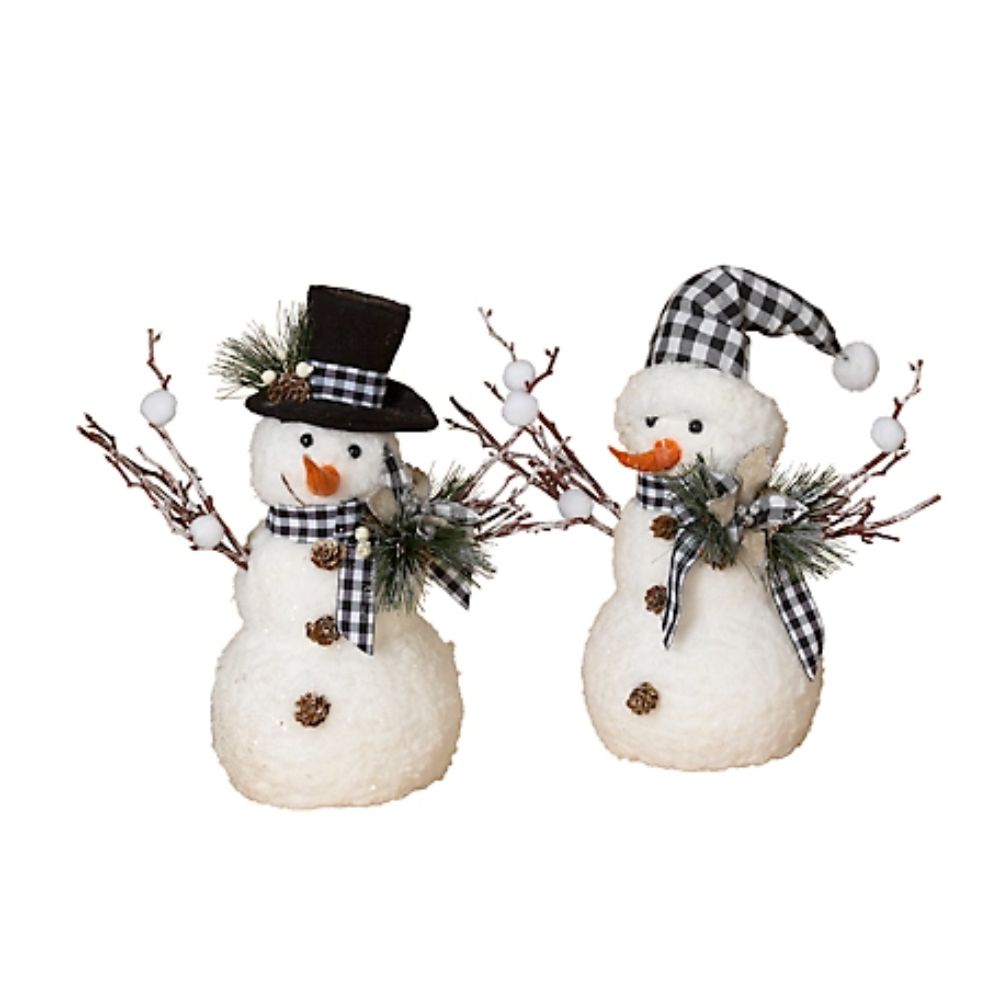 The Best Christmas Decorations Option: Gerson International 18-Inch Holliday Snowmen (2 Pack)