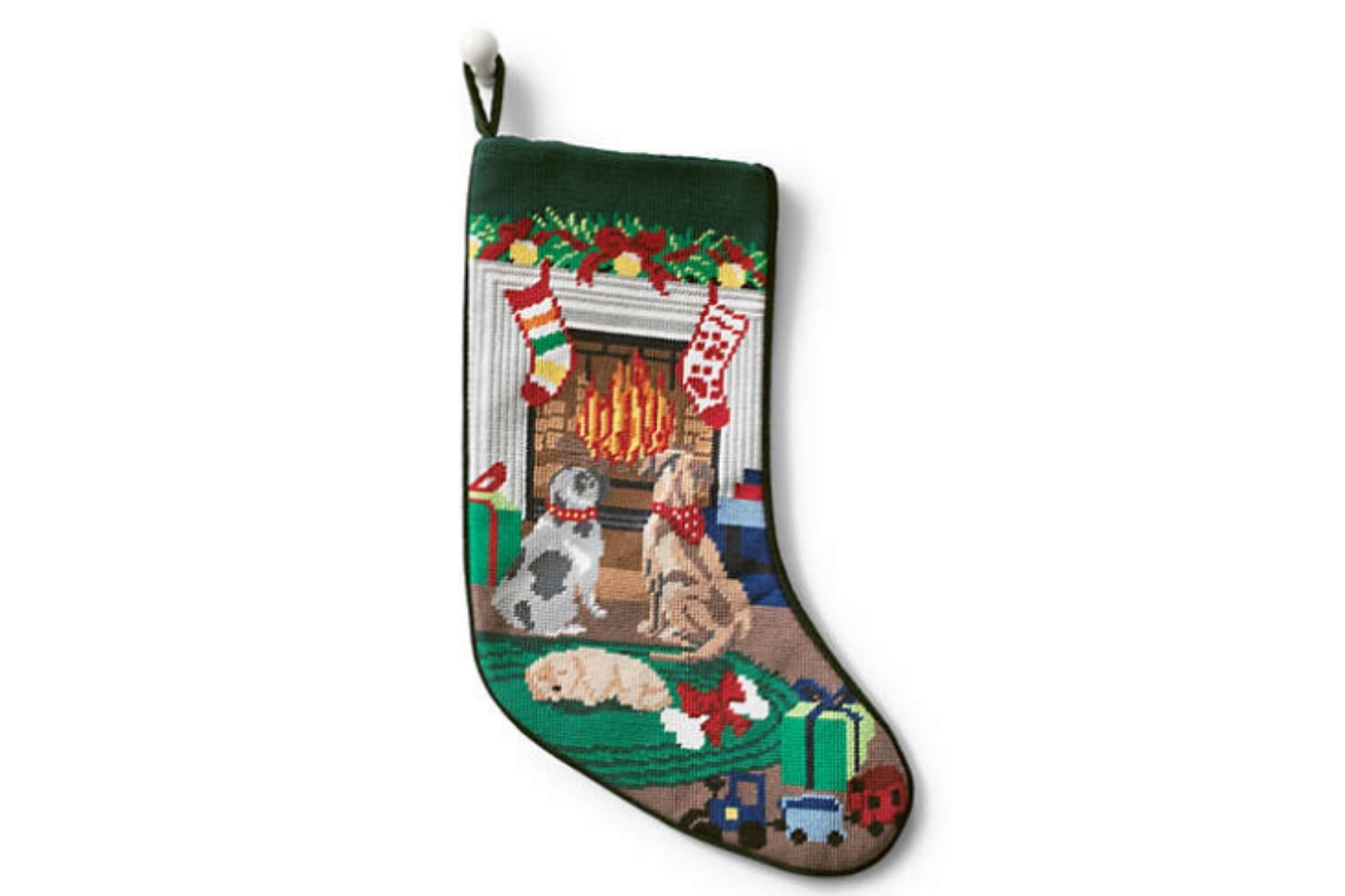 The Best Christmas Stockings Option: Land’s End Needlepoint Personalized Stocking