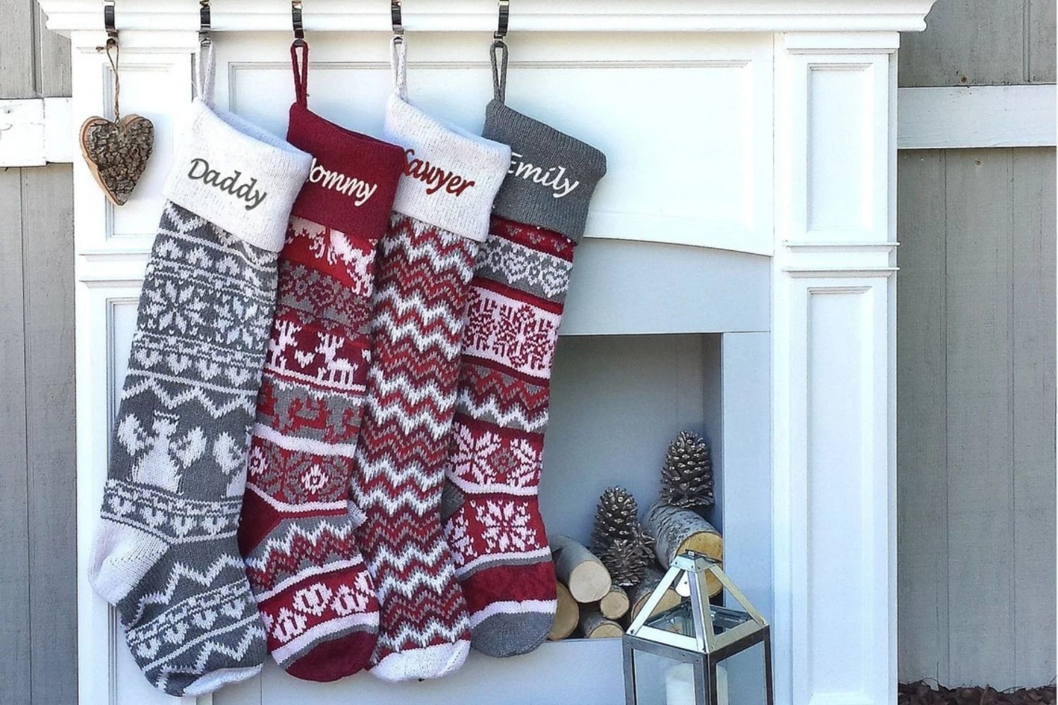 The Best Christmas Stockings Option: Etsy Personalized Large 28" Knitted Christmas Stockings