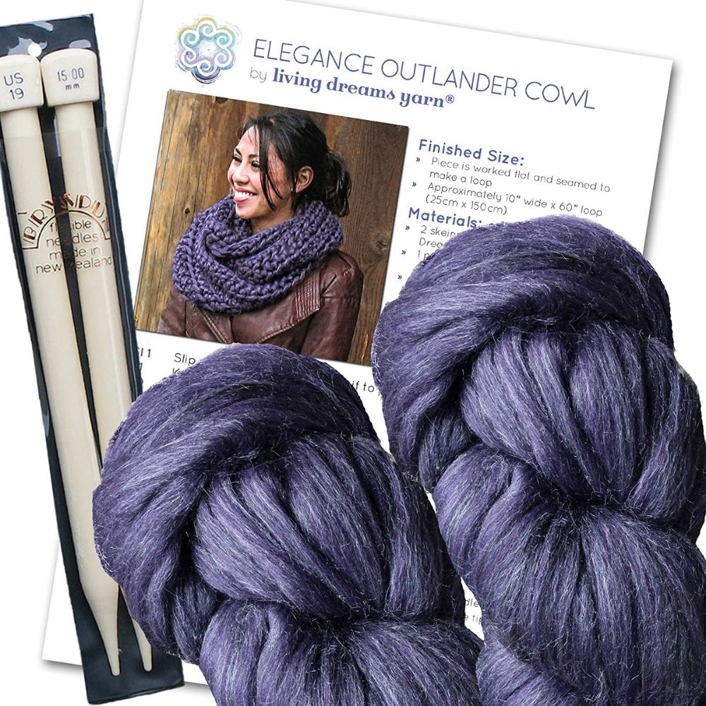 The Best Craft Kits for Adults Option: Elegance Outlander Cowl Knit Kit