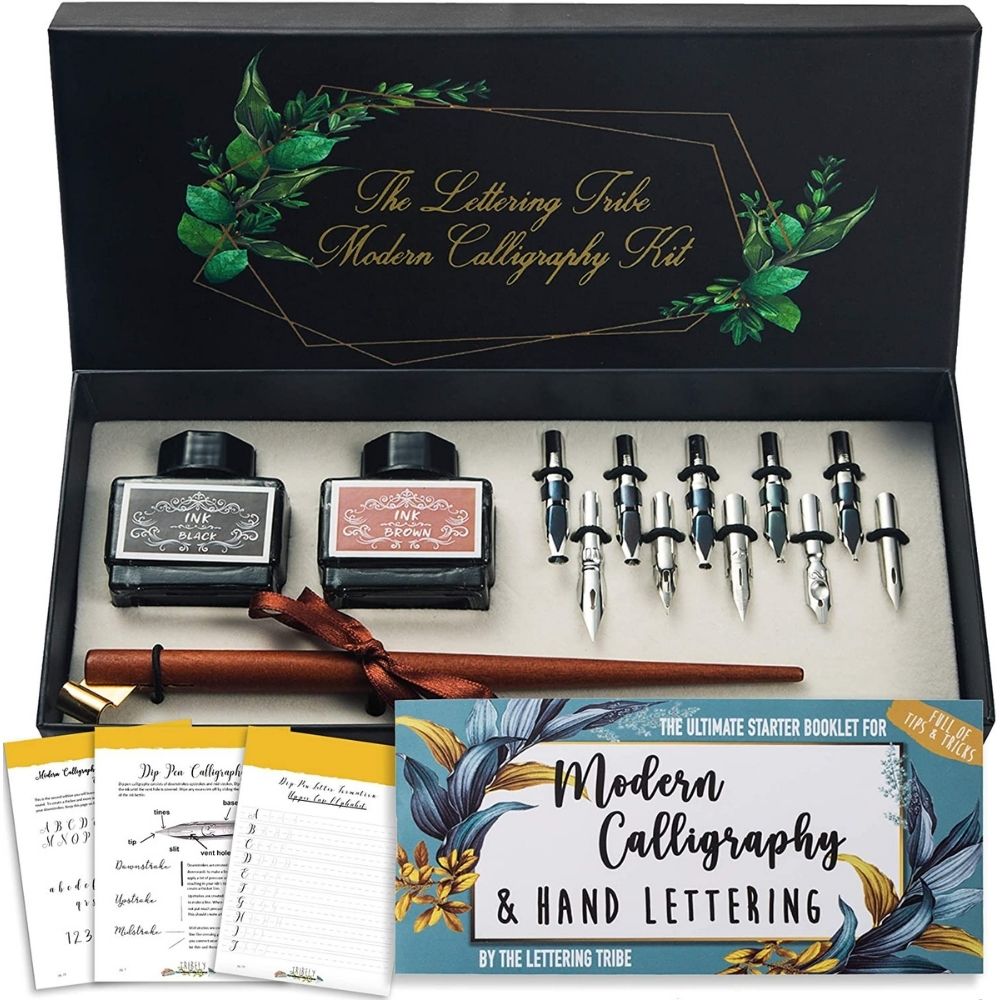 The Best Craft Kits for Adults Option: Lettering Tribe Calligraphy Set For Beginners