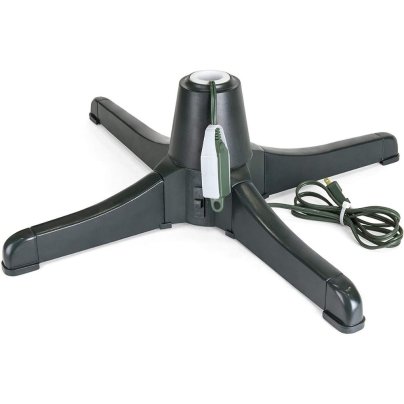 Home Heritage Electric Rotating Christmas Tree Stand - 360 Degree Rotation For Trees Up To 7.5 Ft