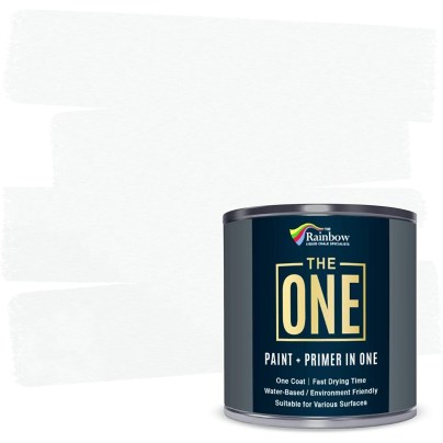 Best Paint for Brick Fireplaces Option: The ONE Paint and Primer: Water Based House Paint
