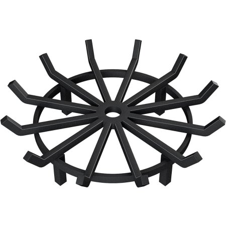  The Best Fireplace Grates Option: Amagabeli 24in Wrought Iron Wagon Wheel Grate