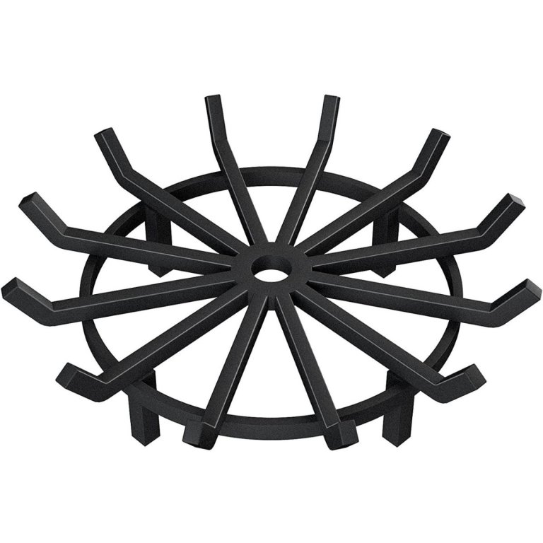  The Best Fireplace Grates Option: Amagabeli 24in Wrought Iron Wagon Wheel Grate