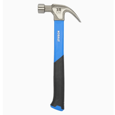Kobalt 16-oz Smooth Fiberglass Claw Hammer