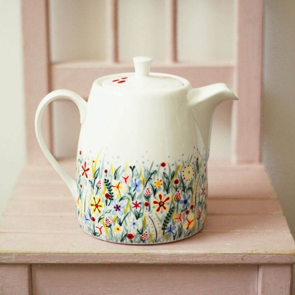 The Best Etsy Gifts Option: Ceramic Teapot - Hand Painted