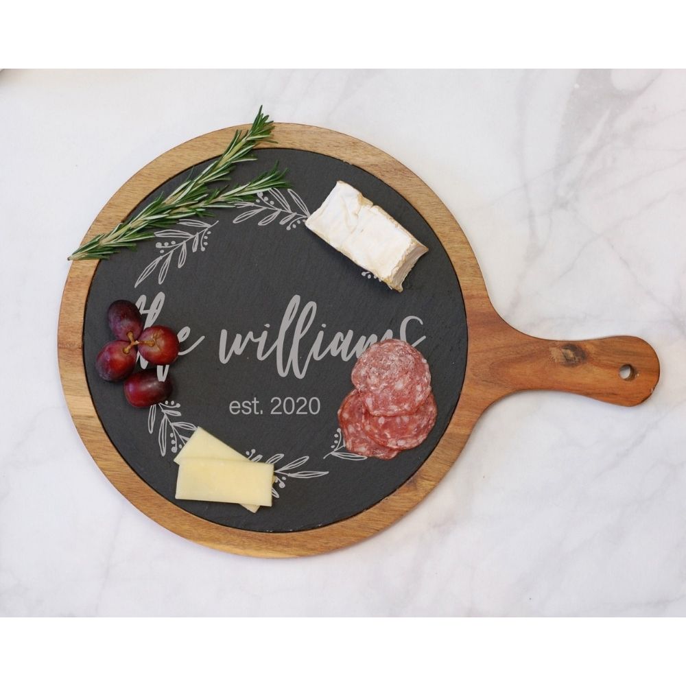 The Best Etsy Gifts Option: Custom Round Cheese Board
