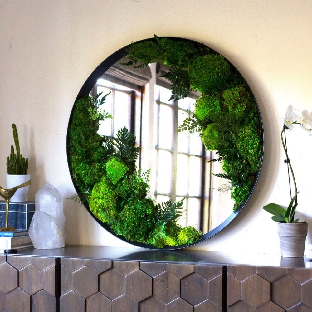 The Best Etsy Gifts Option: Preserved Moss Art Framed Mirror