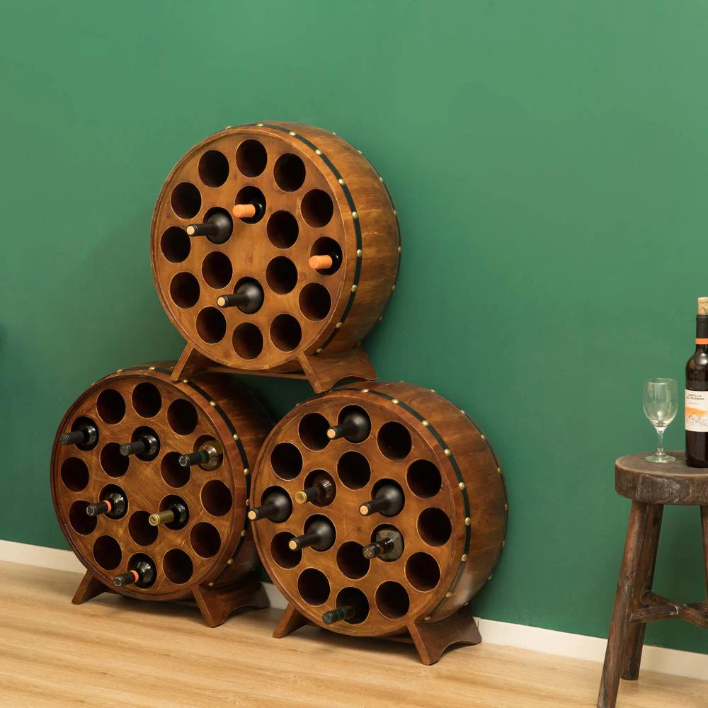 wine rack ideas - barrel style