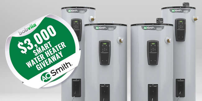 Bob Vila’s $3,000 Smart Water Heater Giveaway with A. O. Smith