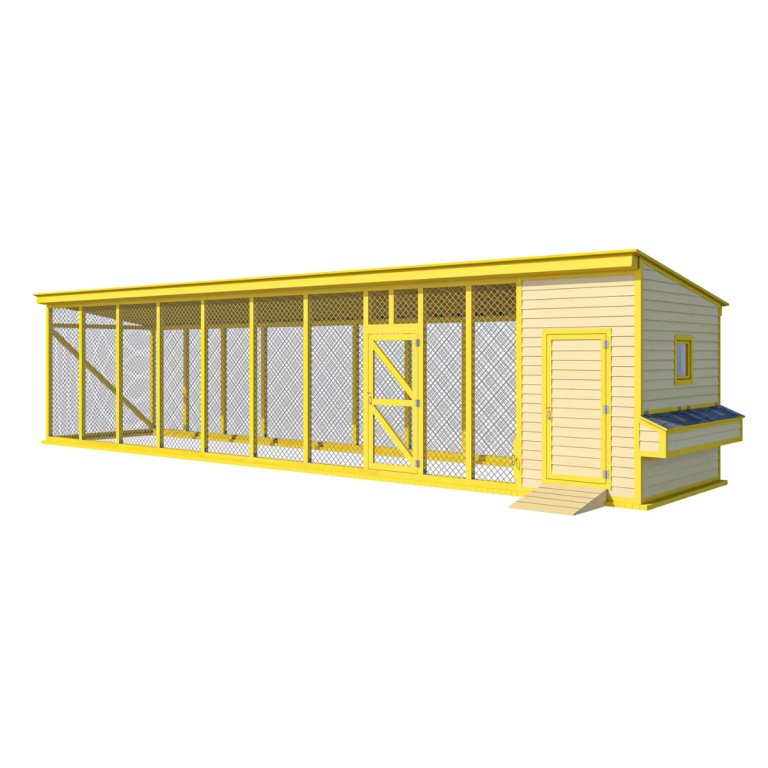 Chicken Coop Plans 9x42 DIY Walk In Chicken Run by EasyCoops