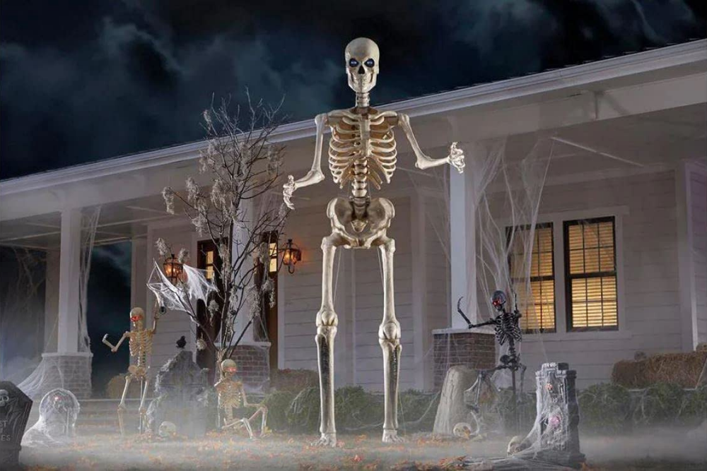 Deals Post 9/10 Option: Home Accents 12 ft. Giant-Sized Skeleton