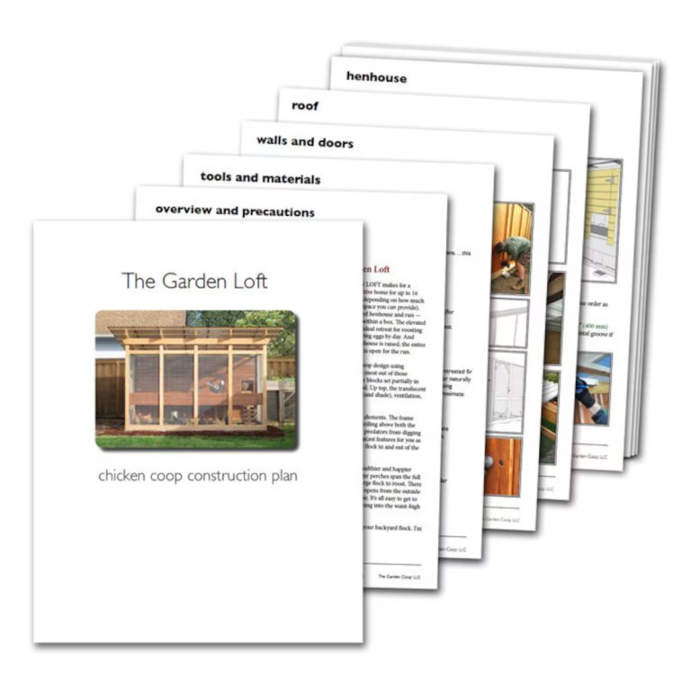 Large Walk-In Chicken Coop Plan eBook – The Garden Loft by TheGardenCoop