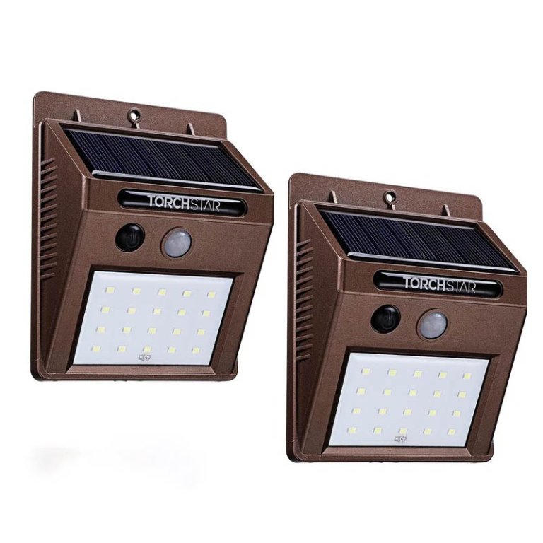  Two Torchstar Polyvalent Low Voltage Solar Step Lights on a white background