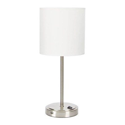 The Best Table Lamp Option: Mainstays Silver Grab and Go Stick Lamp