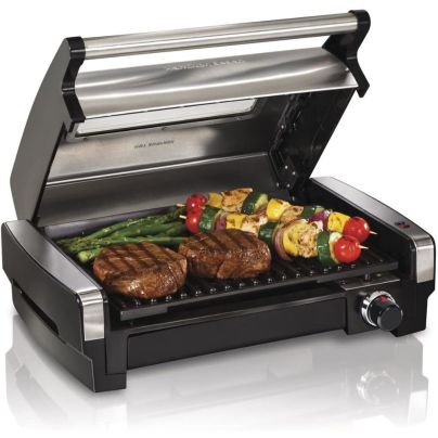 The Best Smokeless Indoor Grill Option: Hamilton Beach Searing Grill with Lid Window