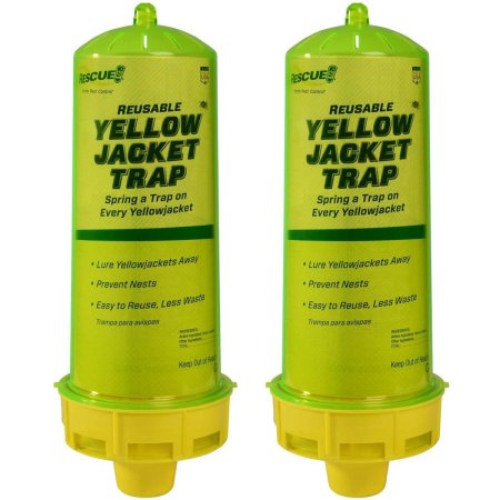 The Best Wasp Traps Option: RESCUE! Reusable Yellowjacket Trap - 2 Pack