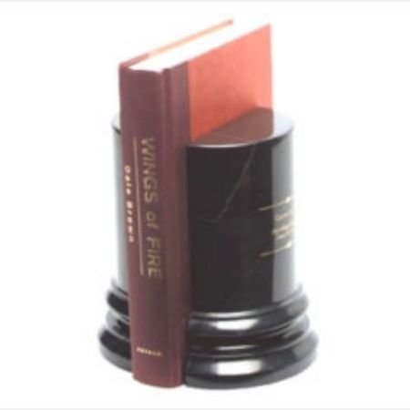 Black Marble Column Bookends