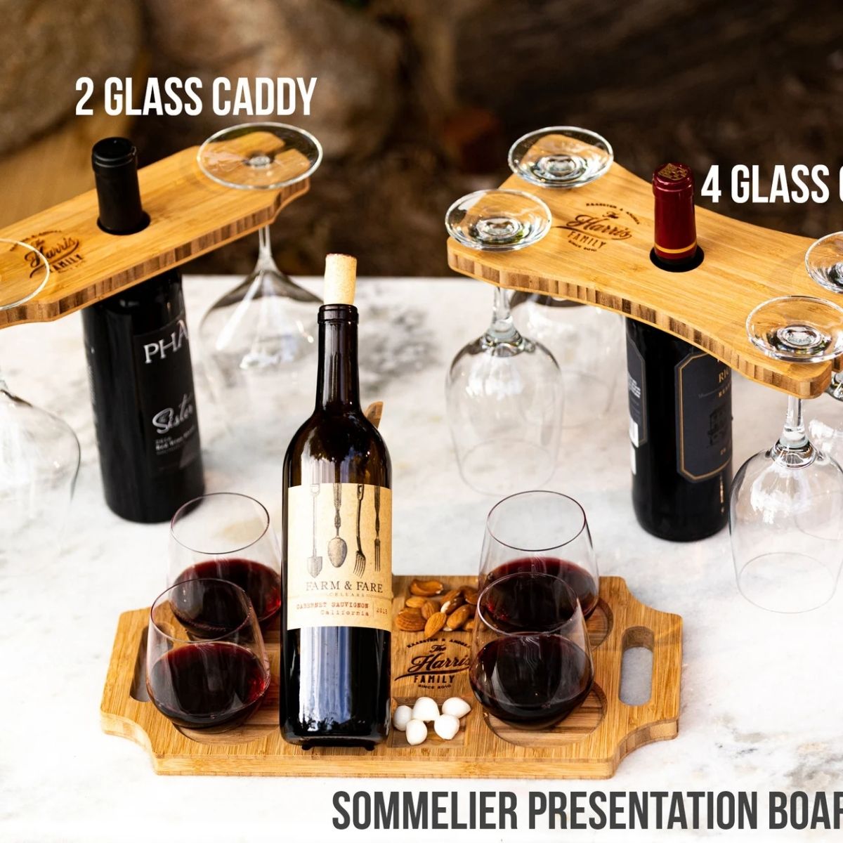 The Best Gifts for Wine Lovers Option: Wine Glass Caddy