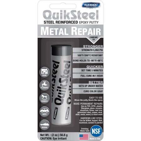 Quiksteel Reinforced Epoxy Putty for Metal