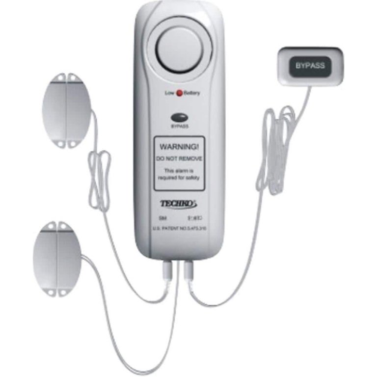  The Techko Safe Pool Alarm on a white background.